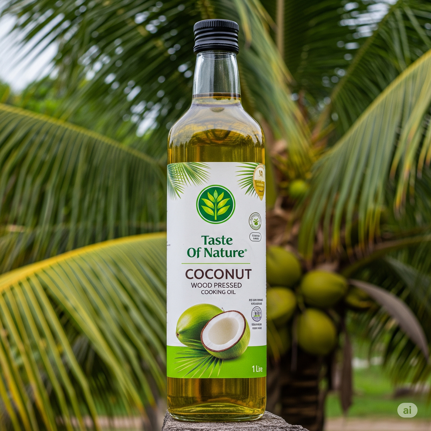 Wood-pressed Coconut Oil - 1 Litre